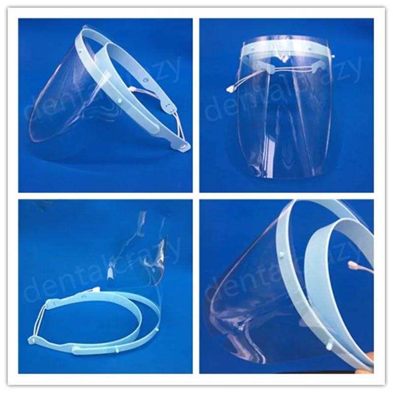 Dental Adjustable Detachable Full Face Shield With 10 Detachable Visors