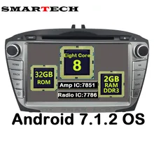 Octa Core 2Din Android 7.1.2 For Hyundai IX35 Tucson Car Video Radio Player Car Head Unit Car Radio GPS Navigation Wifi 2G RAM