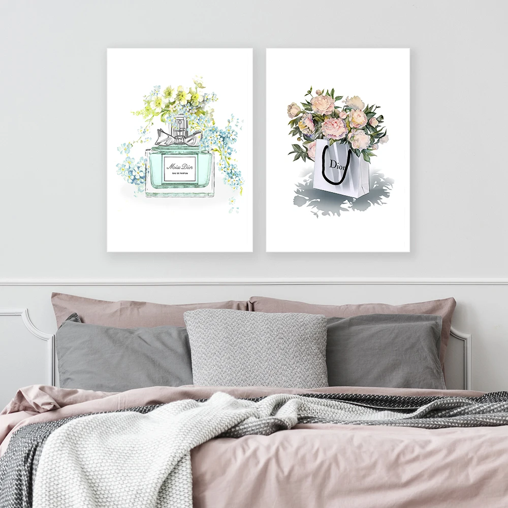 

Canvas Painting Nordic Modern HD Prints Home Decoration Perfume Wall Art Flower Pictures Simple Poster For Living Room Modular