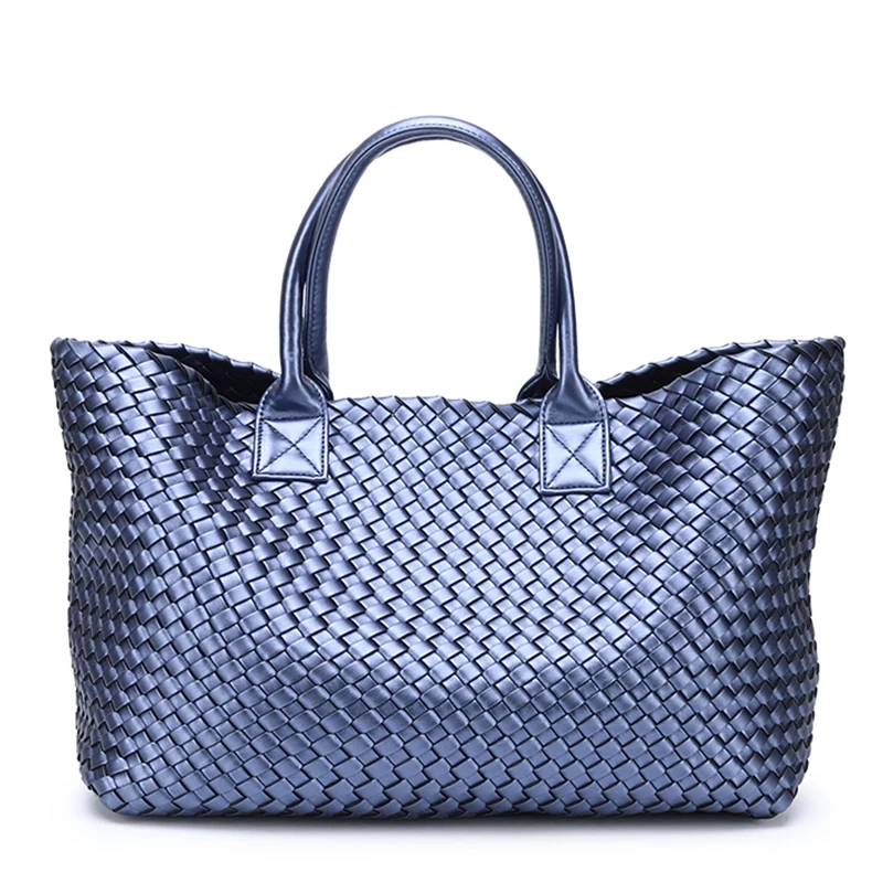 

2019 Brand Design Woven Handbags For Women Bales Fashion Tide Weave Hand Shoulder Lady Large-capacity Purse Shopping Basket Bag