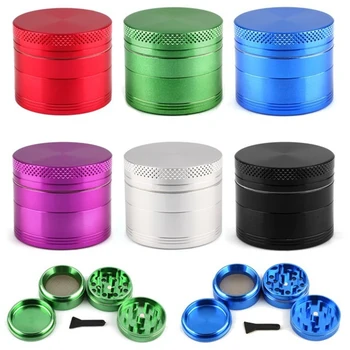 

1 piece Mini Zinc Alloy 4 Parts Weed Pollinator Crusher Spice Herb Tobacco Grinder Smoke Accessories Smoker Grinders Portable
