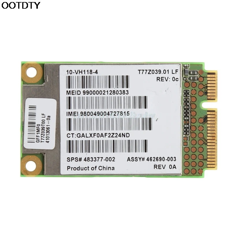 UN2400 EV-DO UMTS HSDPA модуль WWAN 483377-002 3g Беспроводная PCI-E карта для hp# L059# Новинка