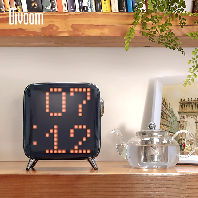 Divoom TIVOO MAX беспроводной Bluetooth LED портативный динамик винтажный милый 5 0 3D 2 1