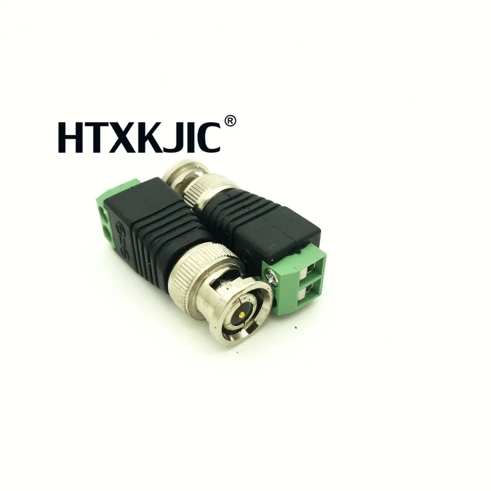 2 шт. мини Coax CAT5 для камеры CCTV BNC Видео балун разъем адаптер POE cctv тестер IP камера FC |
