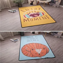 Домашний Противоскользящий коврик, милый мультяшный детский игровой ковер для детской спальни, гостиной, прикроватный коврик для ползания, домашний декор