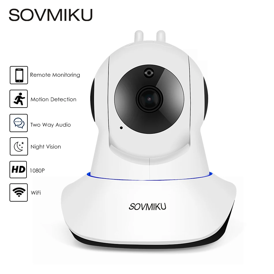 

Cloud Wireless IP Camera 1080P 2-way Audio Baby Monitor Camera IR 24h Home Security Surveillance CCTV Network Mini WiFi Camera