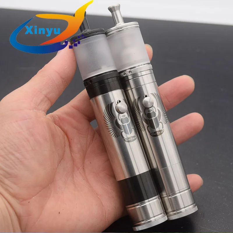 

sxk Taifun gtr rta Taifun skarabaus mod 23mm 4ml 21700 battery brass vape 316 ss Vaporizer Vape vs kayfun lite rta vw zero mod