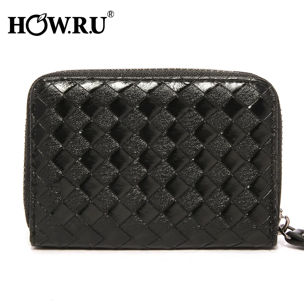 

HOWRU Large Capacity Women Card Wallet Zipper Credit Card Holder ID Cards Purse Ladies Coin Bag Female Short Credit Card Wallet