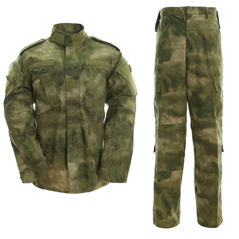 Комплект камуфляжной военной формы, пальто+ штаны, камуфляжная одежда для пейнтбола, охотничья одежда ACU, тактический военный боевой грузовой костюм BDU - Цвет: 6