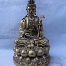 USPS в США S1098 Тибетский буддистский храм латунь медь Mahasthamaprapta Bodhisattva статуя Гуань Инь