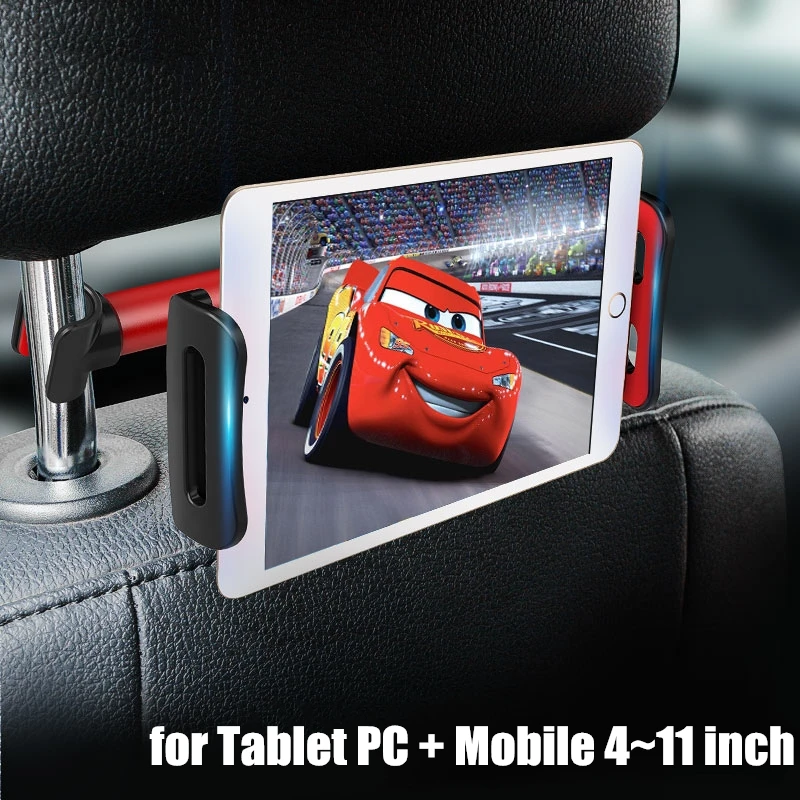 

BuzzLee backseat Tablet PC Stand Headrest Holder Support for iPad Extendable 4"-11" Car Back Seat Mobile Phone Holders Stands