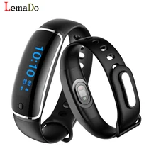 Lemado V8 Smart часы браслет артериального давления cardiaco фитнес-трекер Smart Браслет вызова SMS уведомлений Bluetooth Smart Band