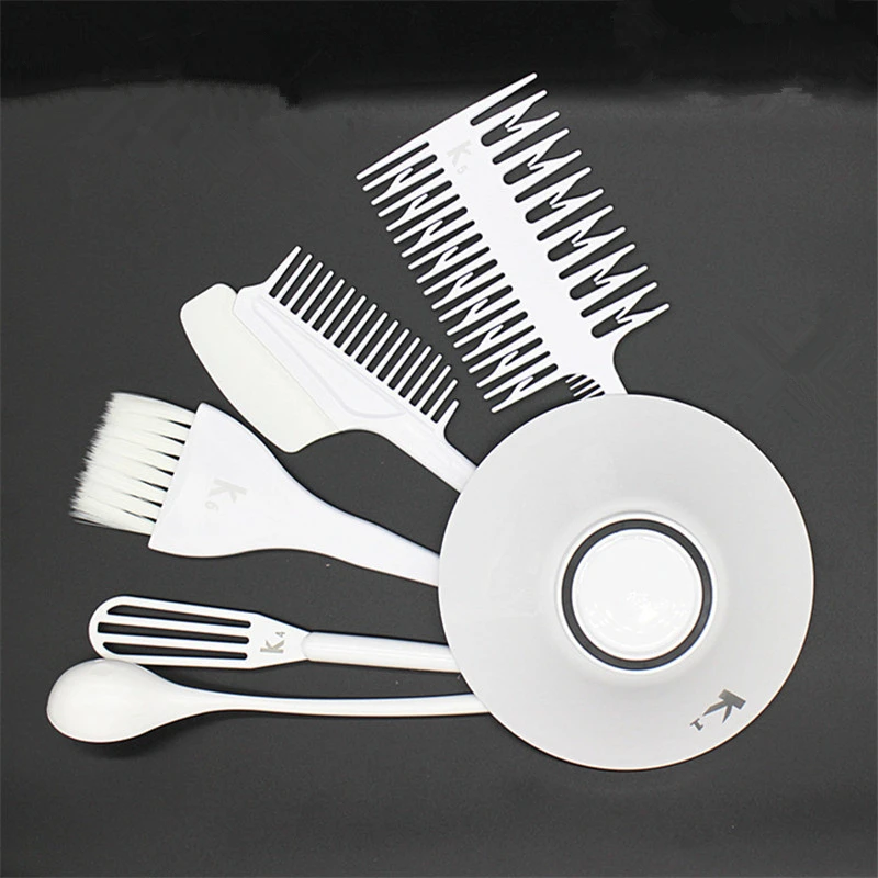 New Pattern Hairdressing Tool 6pcs/set Dye Colour Hair Coloring Tools