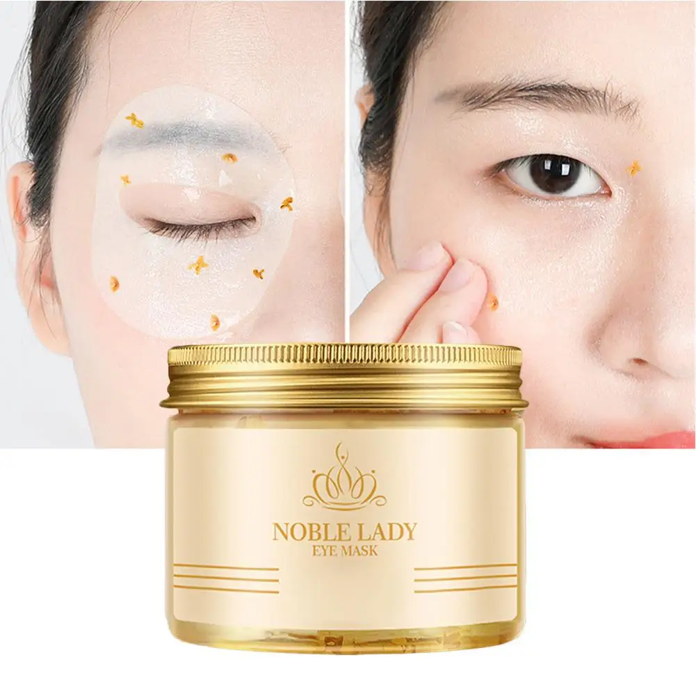 80PCS Women's 24K Gold Eye Mask Removal Dark Circles Eye Bags Moisturizing Nourishing Eye Care Skin Care Products Eye Mask 10