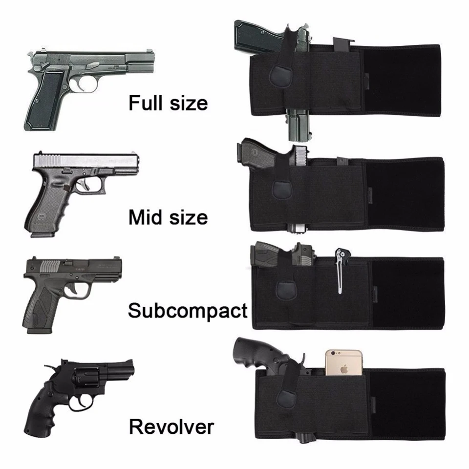 Тактическая универсальная кобура для левой/правой руки брюшной пояс Glock 17 19 22