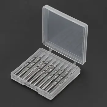 

10pcs 3.175mm Carbide Ball Nose End Mill 2 Flutes Spiral CNC Engraving Bit Drill