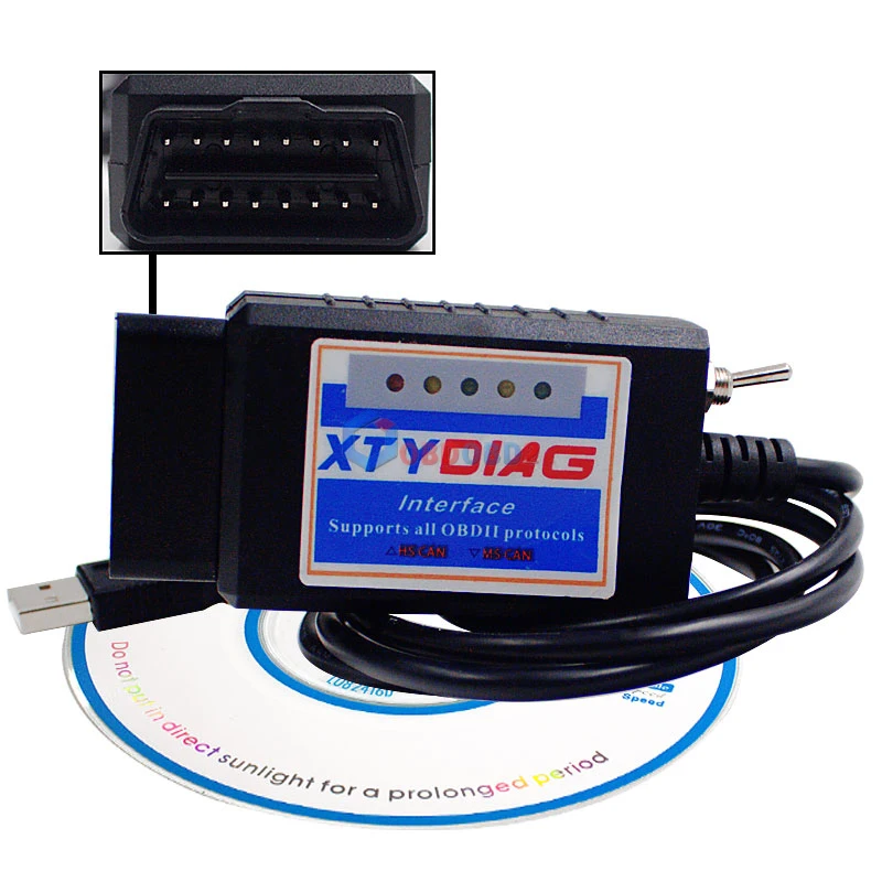 PIC18F25K80 чип ELM327 V1.5 USB Переключатель ELM 327 CAN/MS CAN для Forscan OBD2 диагностический сканер