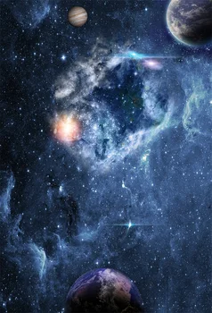 

Laeacco Fantasy Universe Starry Sky Planets Scenic Photography Backgrounds Vinyl Customizable Photo Backdrops For Photo Studio