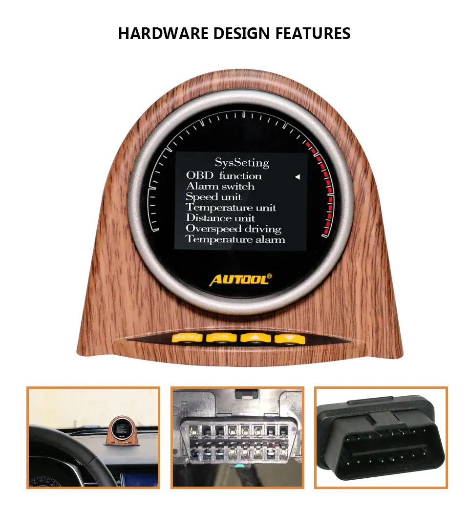 AUTOOL X70 HUD OBD дисплей автомобиля OBD2 дисплей спидметр расход топлива метр Манометр двигателя масло термометр код ридер