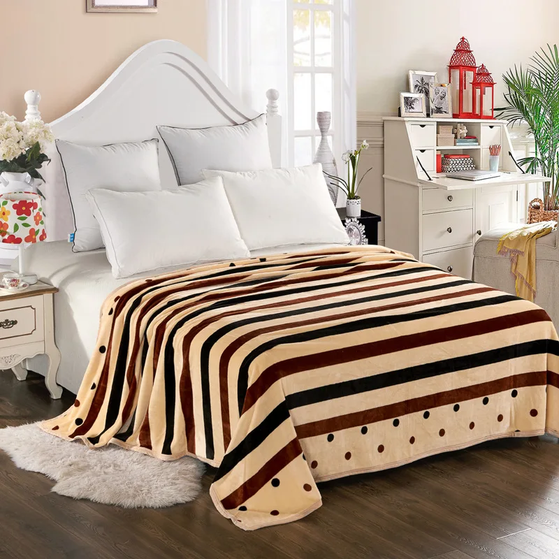 Полиэстер Коралловое Флисовое одеяло теплое мягкое Флисовое одеяло Двухслойное одеяло на диван кровать плоское сплошное покрывало домашний текстиль
