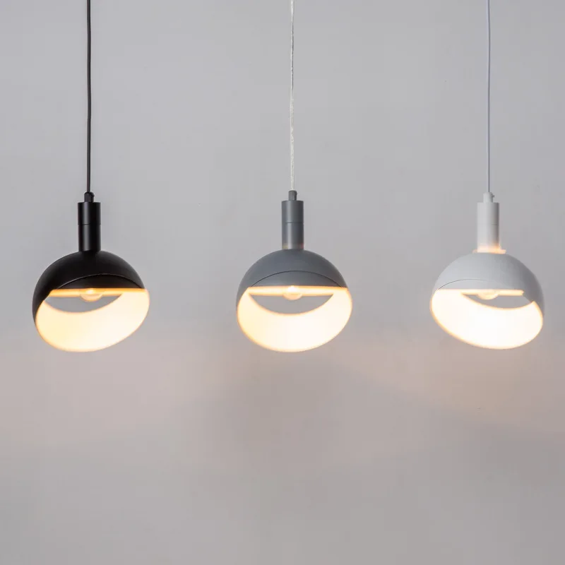 

Modern Minimalist Dinning Room Bar Hanging Lamp Cord Pendant Light Metal Lampara Colgante Bedroom Avize Small Pendant Lamp
