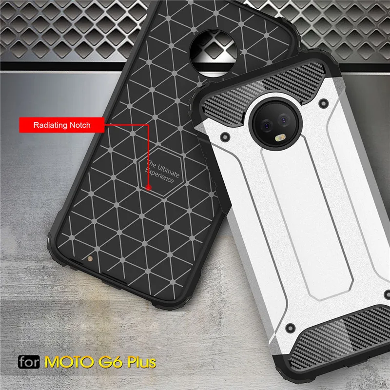 Для Motorola Moto G6 Plus чехол твёрдая прочная гибридная защита Coque Защитная тонкая задняя крышка Капа для Moto g6 G6+ чехол для телефона 5,93"