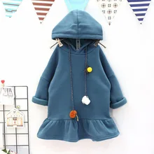 Children ‘s autumn and winter clothes with baby ball leisure skirt children’ s children ‘s fleece sweater children’ s dress