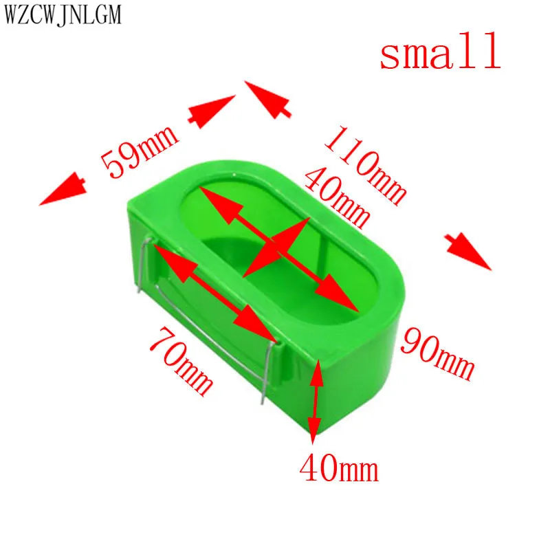 Товары для домашних животных Птица висячая кормушка корыто попугай feederFeeding всплеск чашка птица кормораздатчик 20шт - Цвет: small