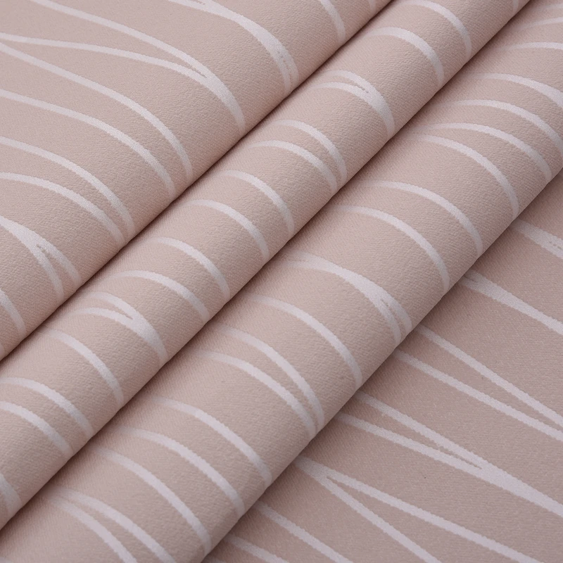 Обычная настенная бумага домашний декор для спальни гостиной настенные покрытия рельефные текстурные линии Современные полосы обои бежевый белый