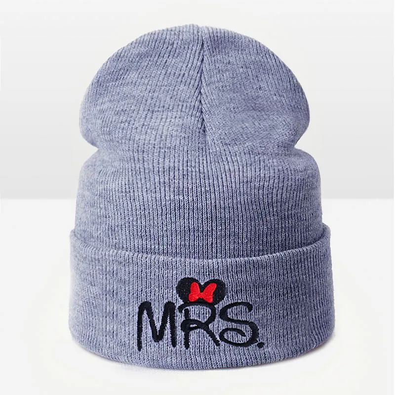 Molixinyu, Новая мода зима детская шапка для детей Кепки зимняя вязаная шапка для Обувь для девочек Обувь для мальчиков теплая шапка для детская брендовая одежда Кепки - Цвет: MRS Gray