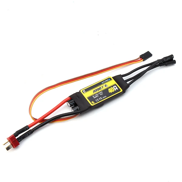

HTIRC Hornet 2-4S 40A Brushless ESC With 5V/4A BEC For RC Airplane