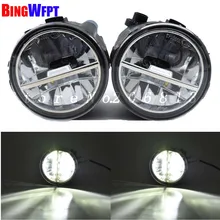 2 pz Nebbia Gruppo Lampada Luminosa Eccellente Della Luce di Nebbia Per Nissan Murano Z51 2007-2014 ad alta luminosità Led Fog luce DRL Lampade