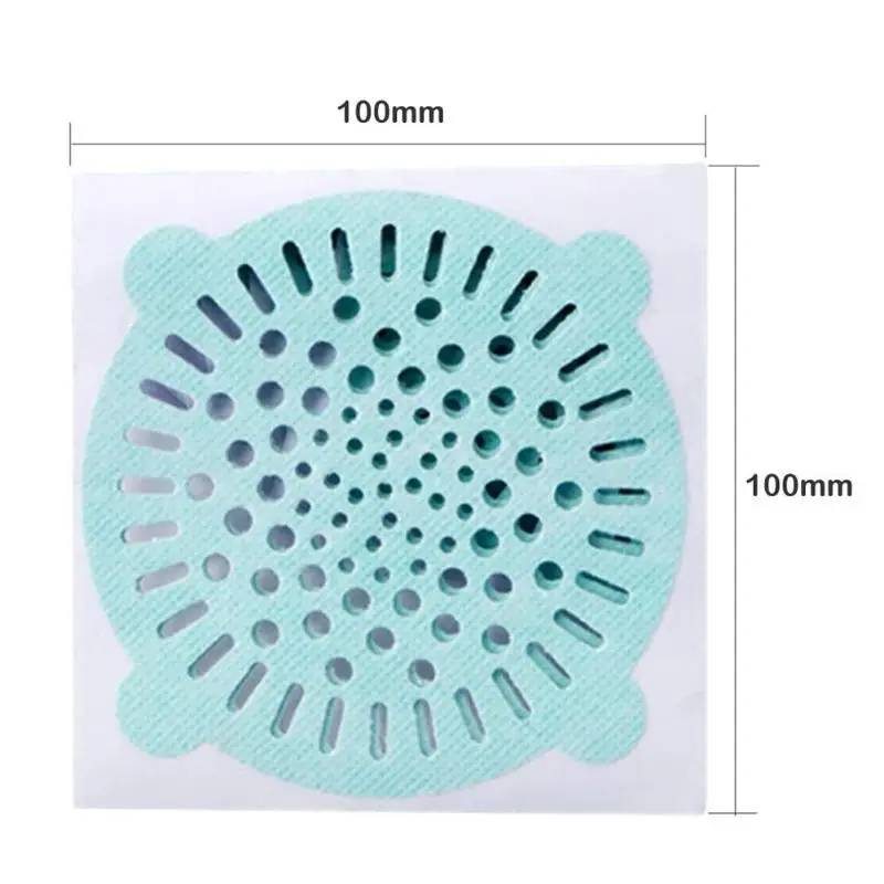 1 шт. одноразовые половые наклейка для сливного отверстия Пастер для волос бумажный фильтр Слива пробка для волос Инструменты для уборки дома