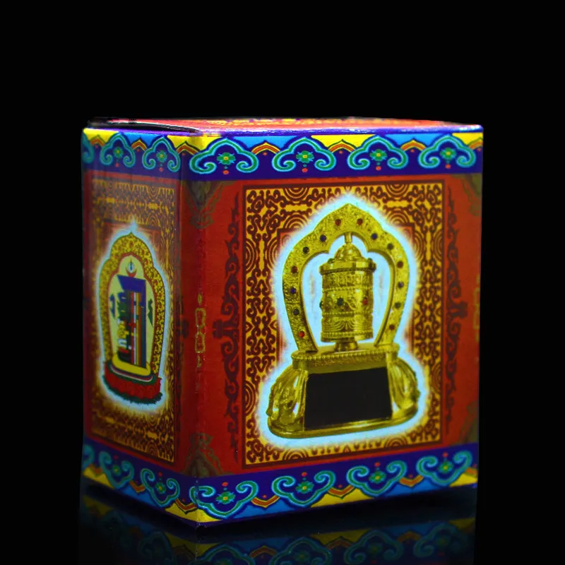 Солнечный Тибетский молитвенный барабан, тибетские украшения, буддистская молитва шесть слов церемониальный благоприятный Писания автомобиля декоративные Ornamen