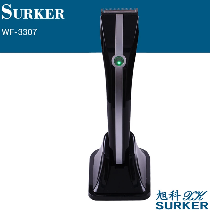 

SURKER WF-3307 Professional Rechargeable Hair Clipper Quiet Adult Child Cordless Hair Trimmer EU Plug Random Color