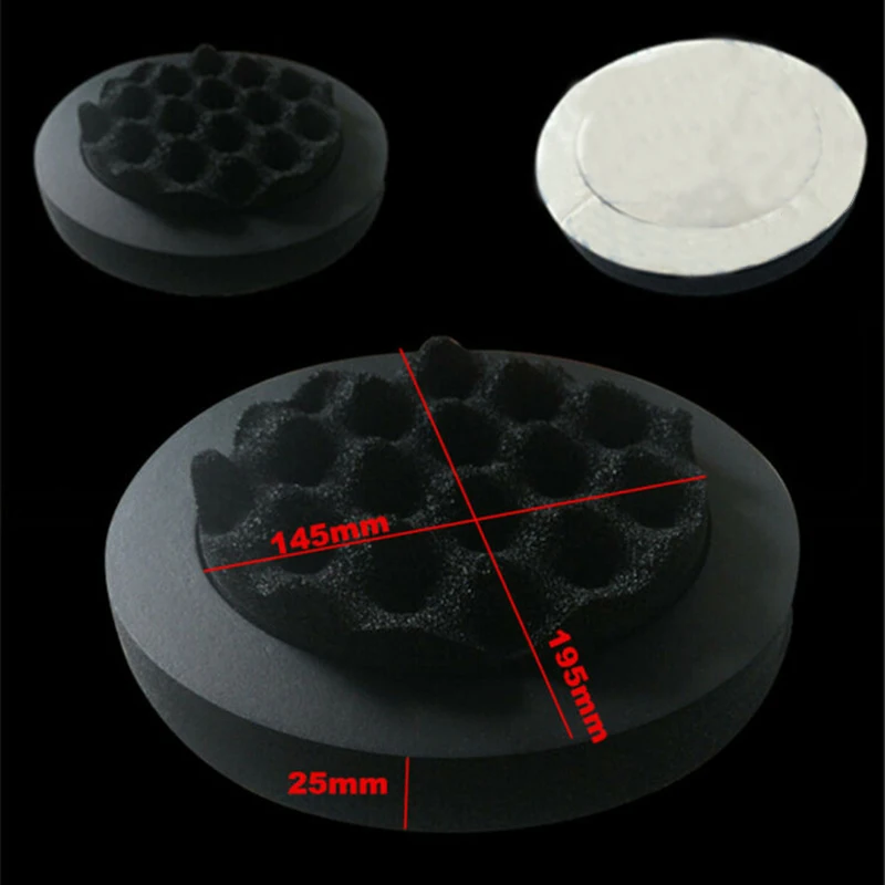 

new and high quality 4Pcs 6.5" Car Door Soundproof Ring Foam Pad Woofer Speaker Noise Insulation