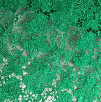

Water soluble lace fabric green width120cm 320GSM