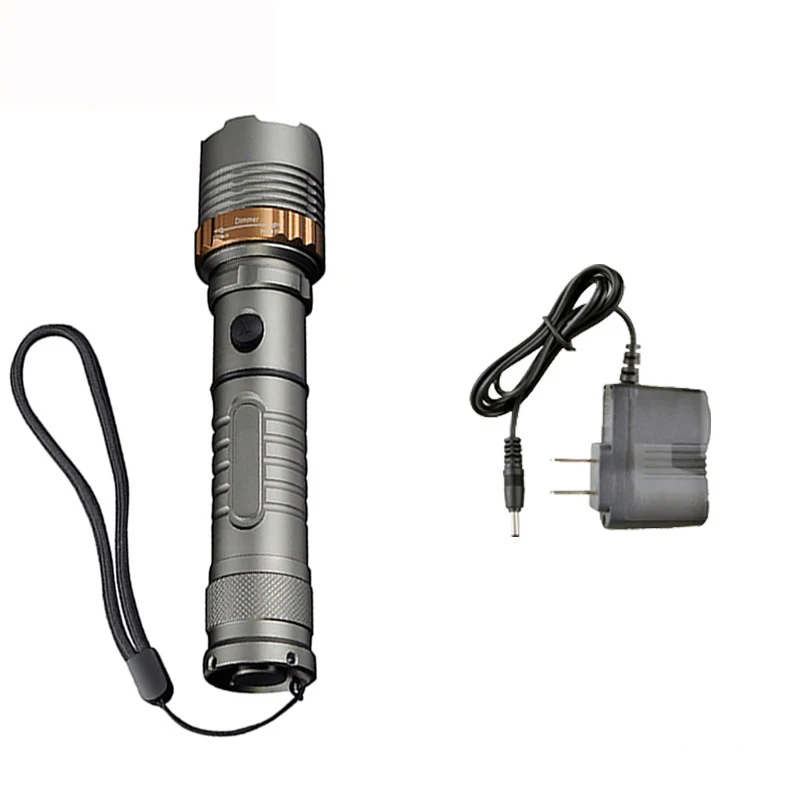 T6 Rechargeable Torch 6000LM Lamps Self Defense LED flashlights
