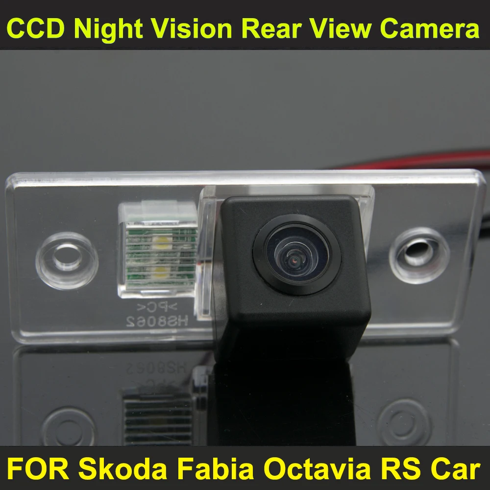 Автомобильная камера заднего вида с ночным видением CCD для Skoda Fabia Octavia RS|car rear view