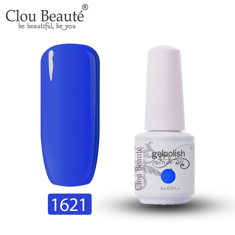 Clou Beaute УФ гель лак для ногтей для маникюра Набор гель-лаков UV Vernis Полупостоянный праймер основа и топ Гель-лак - Цвет: 1621