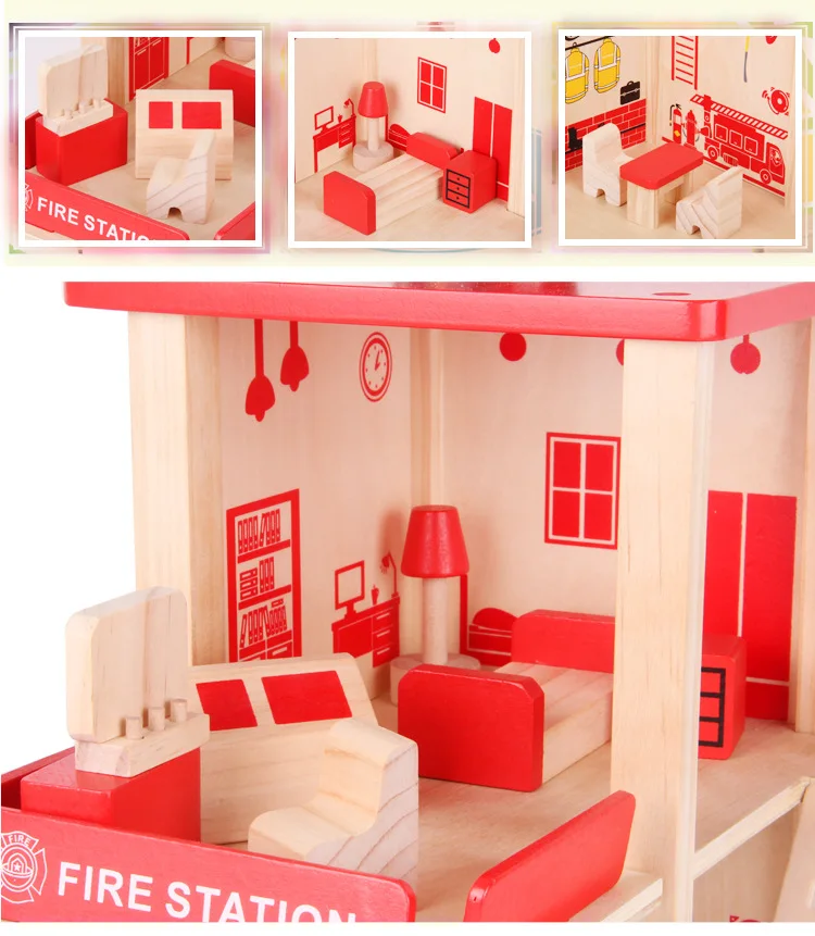 Детский деревянный Отдел моделирования родитель-ребенок игрушки дом деревянный паркинг модель игрушки