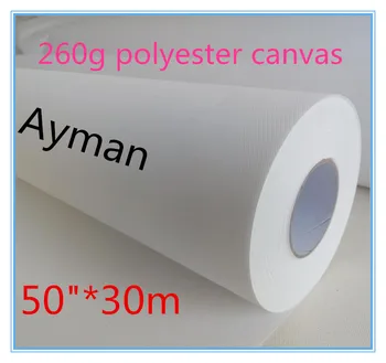 

50" Wide format print 260gsm matte canvas 100% polyester white canvas