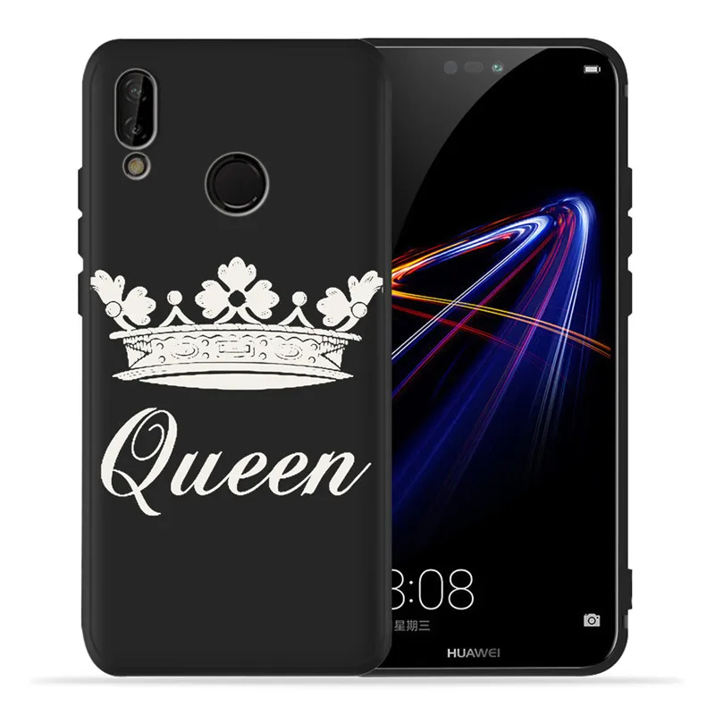 Чехол king queen Crown DIY для huawei P8 P10 P20 P30 mate 10 20 Honor 8 8X 8C 9 V20 10 Lite Plus Pro, чехол, чехол - Цвет: H1671