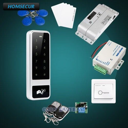

HOMSECUR Waterproof Anti-Vandal 125Khz RFID Reader System With Drop Bolt Lock