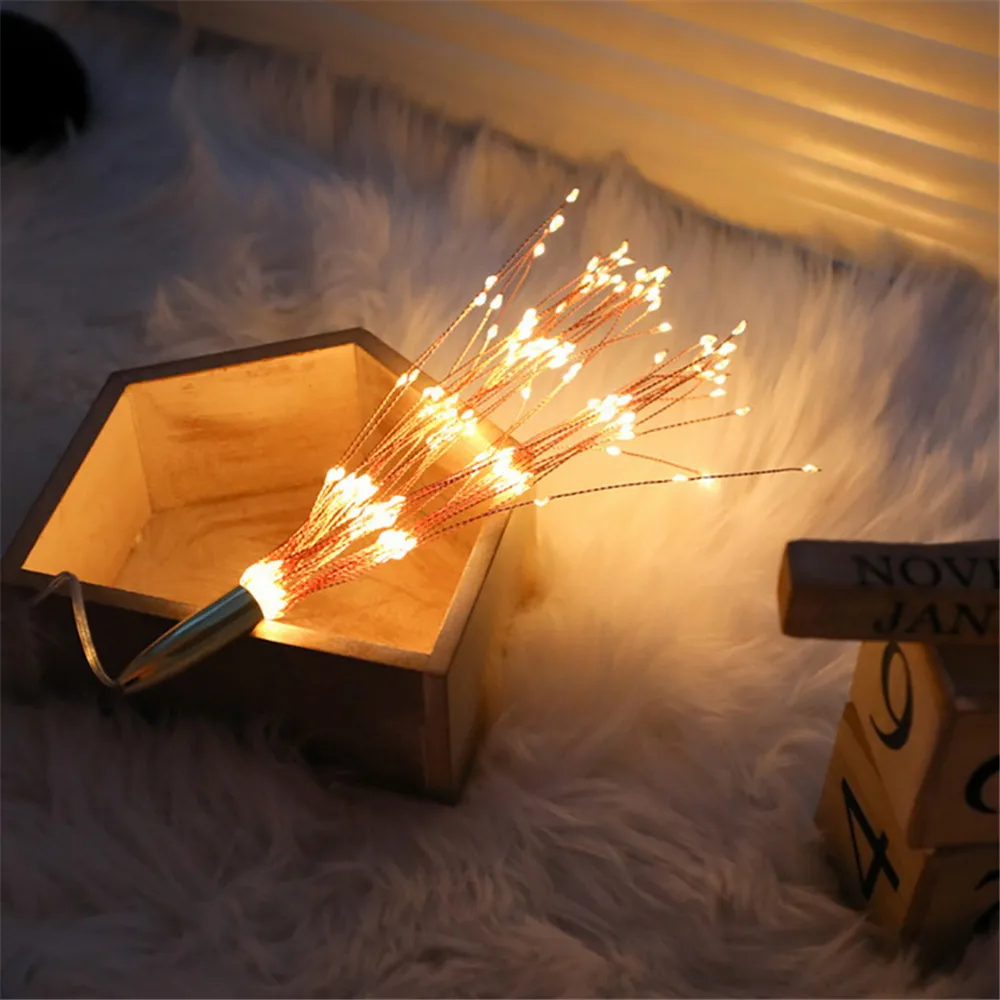 Hanging Foldable LED Copper Wire String light DIY Fairy Firework Holiday Garland Christmas lamp Outdoor Decoration Twinkle light Hanging Foldable LED Copper Wire String light DIY Fairy Firework Holiday Garland Christmas lamp Outdoor Decoration Twinkle light