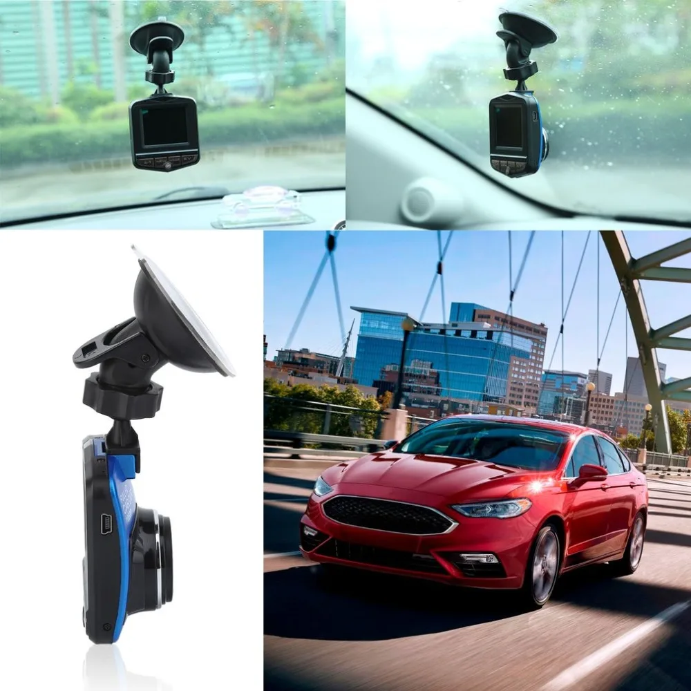

Portable blue color 2.4 inch LCD Car Camera DVR 720P Resolution Vehicle Video Recorder Dash Camera Driving Recorder Black
