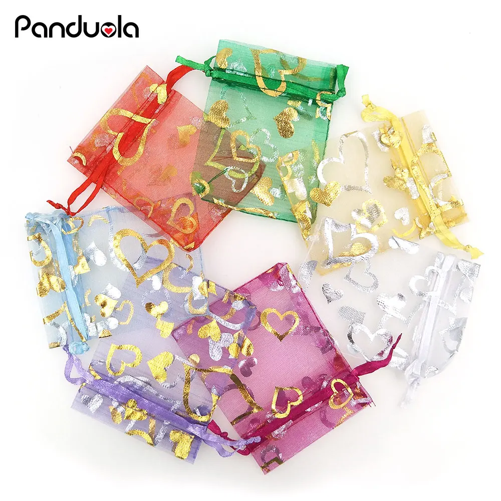 

20pcs Organza gift bag home decoration accessories transparent bag party favors sweets and sweets organza bag packing for gifts