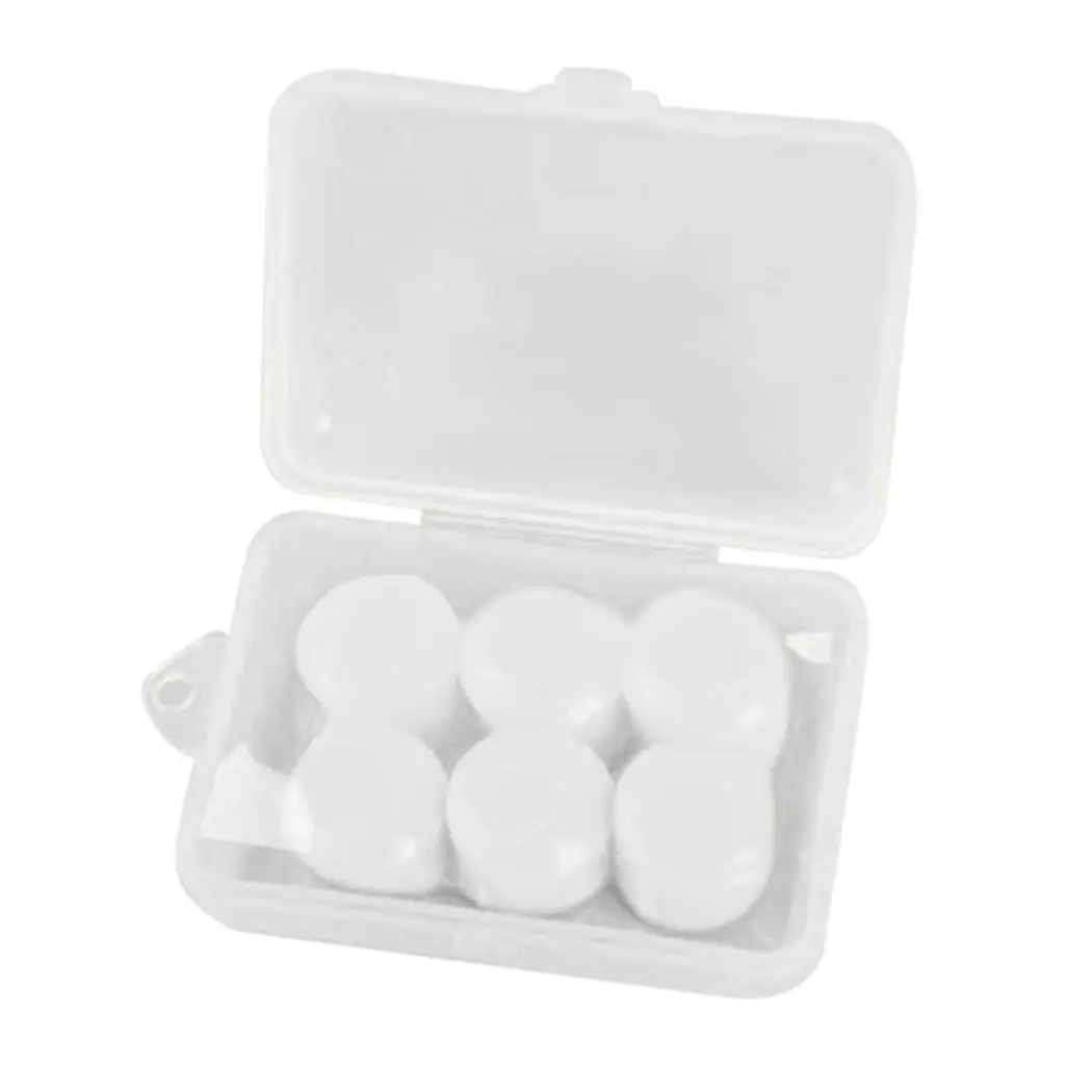6Pcs Soft Swimming Safety Sleeping Ear Plugs Sound Insulation Ear Protection Earplugs Anti-noise Noise Reduction Earplugs
