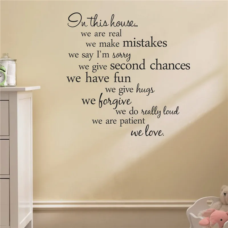 Wall Sticker Quotes Funny Character Pegatinas Infantiles Living Room Wall Decals Children Removable Wall Sticker Quotes