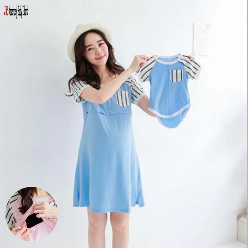 

JMS Kasenbely Family Matching Clothing Striped Mom And Daugther Matching Clothes Summer Clothes Mother And Girl Family Clothing